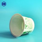 Пластмасовые контейнеры чашки использования ИМЛ замораживателя небольшие круглые царапают устойчивое