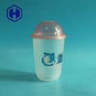 Чашка чая пузыря молока формы IML PP изготовленная на заказ печатая u пластиковая для кофе сока холодного