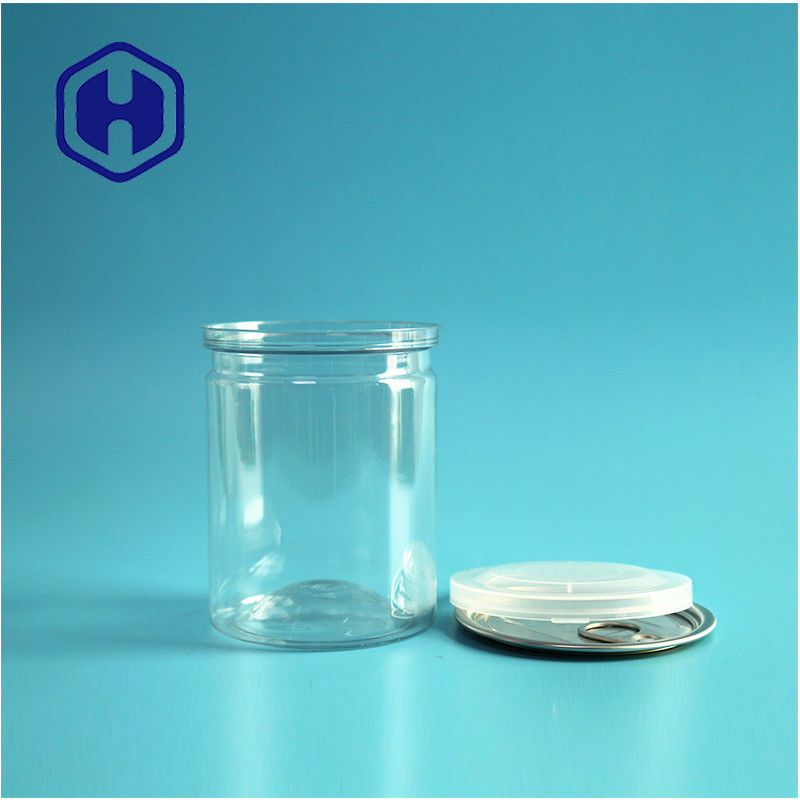 Прозрачные герметичные PET легко открытые банки пластиковые / PET пищевые банки для герметичной упаковки