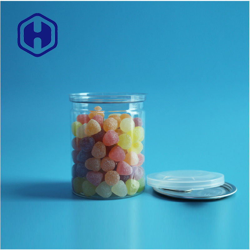 Прозрачные герметичные PET легко открытые банки пластиковые / PET пищевые банки для герметичной упаковки