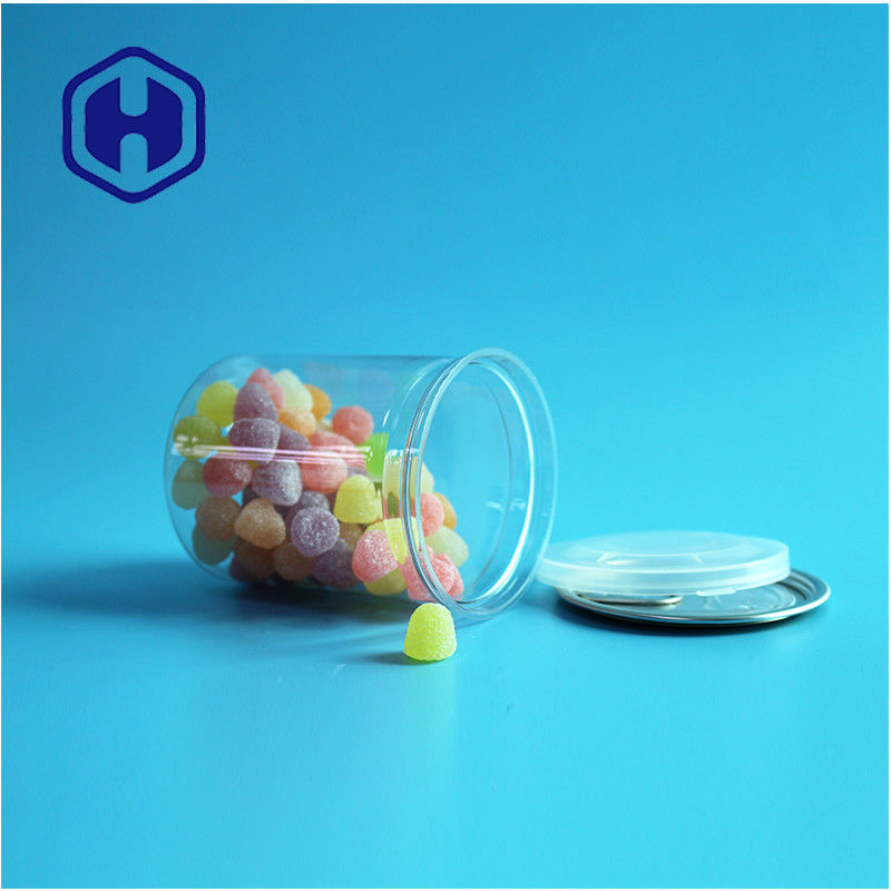 Прозрачные герметичные PET легко открытые банки пластиковые / PET пищевые банки для герметичной упаковки
