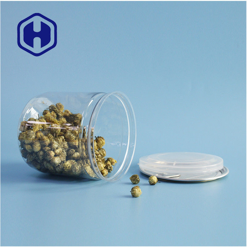 Упаковка супермаркетов герметичное протекающее ПЭТ пластиковые банки для печенья с легко открывающимися крышками