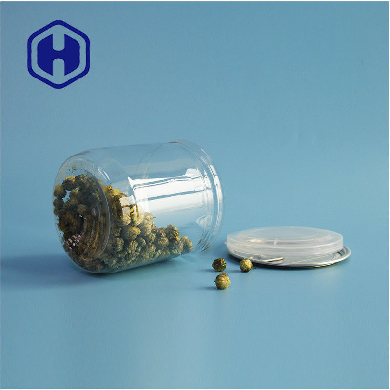 Упаковка супермаркетов герметичное протекающее ПЭТ пластиковые банки для печенья с легко открывающимися крышками