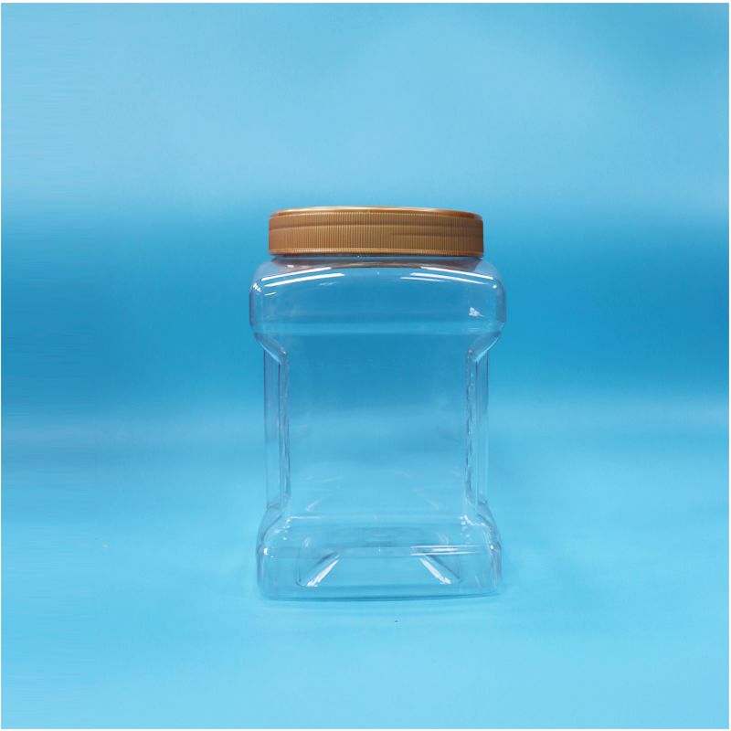 Прозрачные банки из пищевого ПЭТ с завинчивающейся крышкой для нарезанных нори, сушеной красной земляники, орехов
