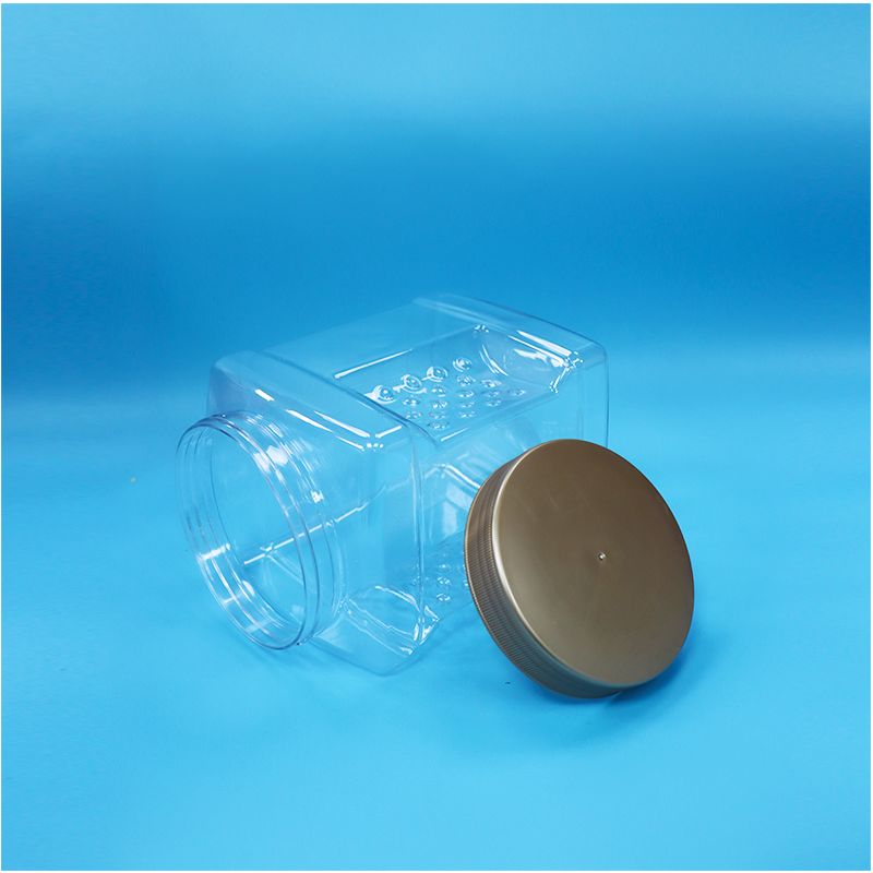 Прозрачные банки из пищевого ПЭТ с завинчивающейся крышкой для нарезанных нори, сушеной красной земляники, орехов