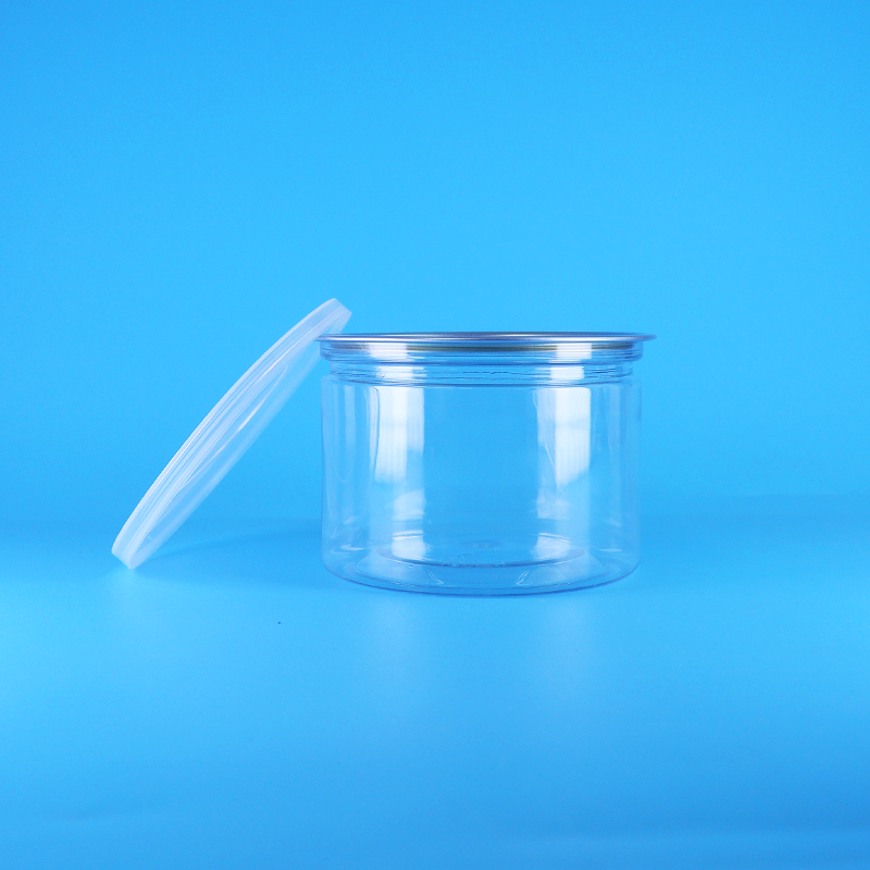 Пластиковая круглая крышка из ПЭТ с легким открыванием для пищевых продуктов, конфет, печенья, закусок, чая, жестяной упаковки