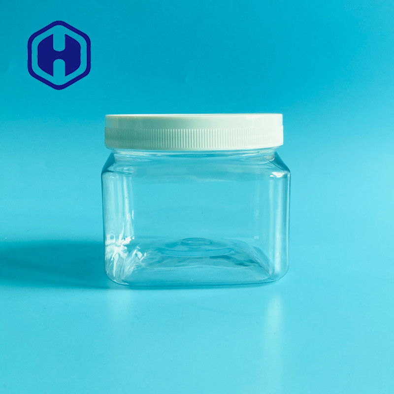 опарник квадрата 500g 17.63oz косметический пластиковый для тела Scrub порошок младенца сливк