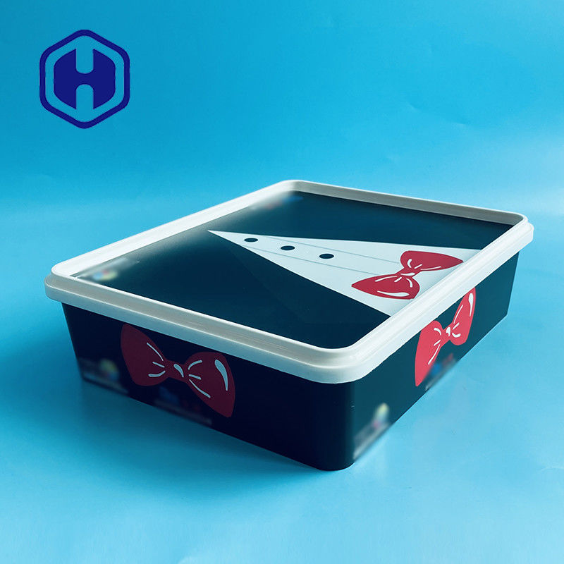 Пакет футболки перчаток юбки куртки пальто коробки праздничного подарка подарка на рождество пластмасовых контейнеров прямоугольника IML