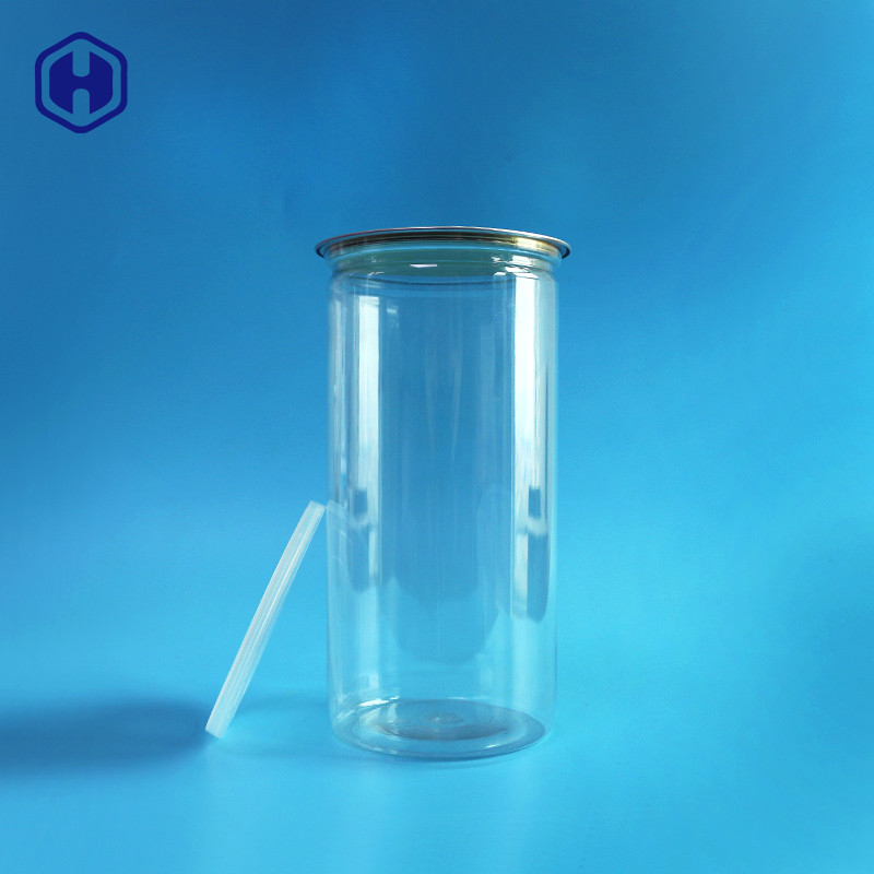 Упаковка попкорна алюминиевых консервных банок длинная высокая 1380ml 401# крышки ясных пластиковых