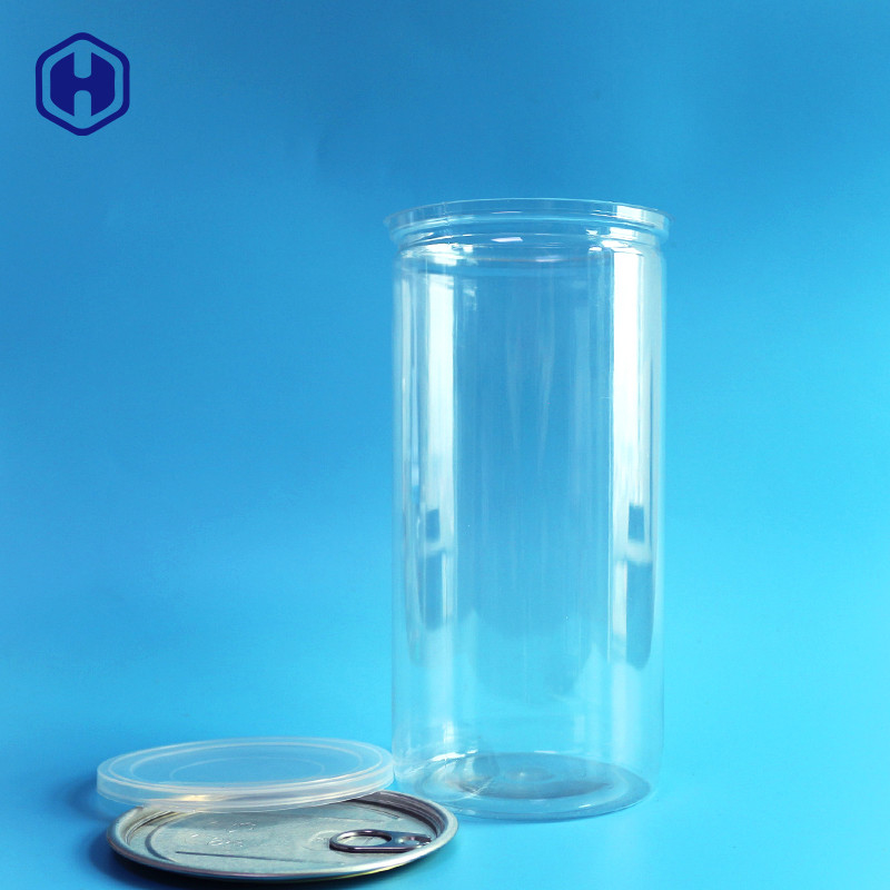 Упаковка попкорна алюминиевых консервных банок длинная высокая 1380ml 401# крышки ясных пластиковых