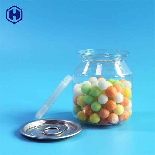 Пластмасса еды безопасная ясная консервирует конфеты закуски шагая пластиковый контейнер цилиндра