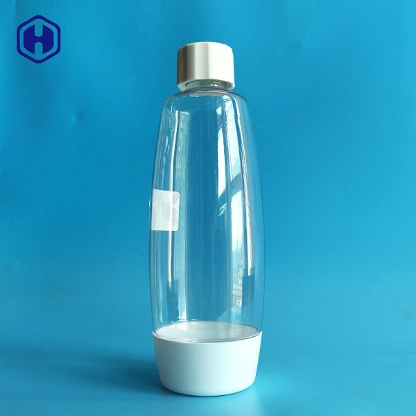 Пластмасса крышки винта пустая ясная разливает многоразовый пластиковый жидкостный контейнер по бутылкам