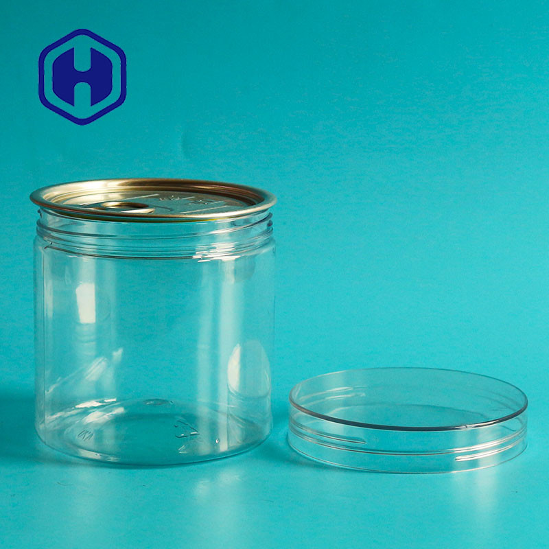 Кольцо круга любимца рта прозрачных воздухонепроницаемых пластиковых арахисов консервных банок широкое вытягивает Eoe с завинчивой пробкой