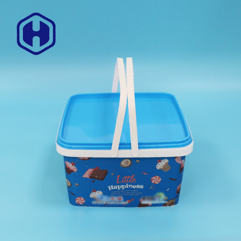 пластиковый сыр 3.2L и коробка шутихи рождества упаковывая с ярлыком ручек изготовленным на заказ