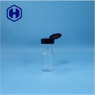 Прозрачные пластиковые специи соль черный перец порошок базилик PET Jar Flip Top Cap