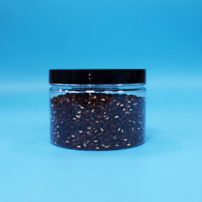 Круглые мелкие герметичные ПЭТ пластмассовые пищевые печенье сладкие прозрачные банки винтовые крышки