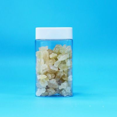 Квадратная безвоздушная банка из белого пластика PET без BPA с завинчивающейся крышкой для хранения закусок и конфет