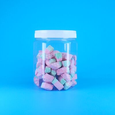 Шестиугольный прозрачный ПЭТ пластик Кокосовое молоко Сахарная таблетка Витаминные таблетки Бутылочная крышка