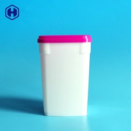 Пластмасовый контейнер 690ML PP белой упаковки еды покрывает коробки печенья крышки пластиковые