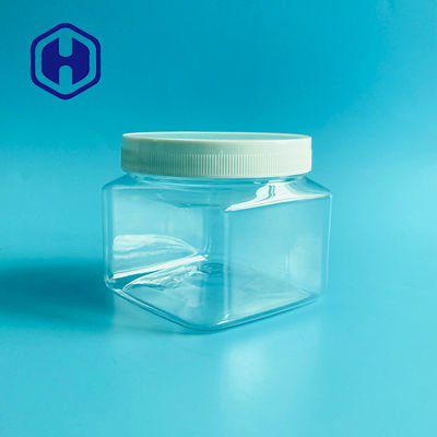 опарник квадрата 500g 17.63oz косметический пластиковый для тела Scrub порошок младенца сливк