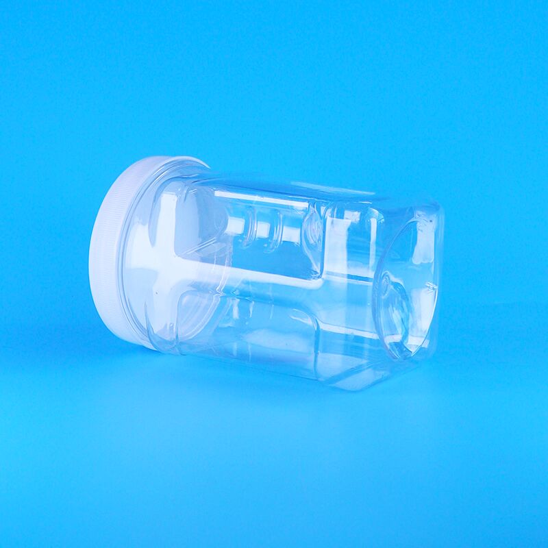 Печенье Emon Slice с клюквой, сушеными кальмарами, ПЭТ, прозрачные пластиковые банки с завинчивающимися крышками, захватом, пищевые