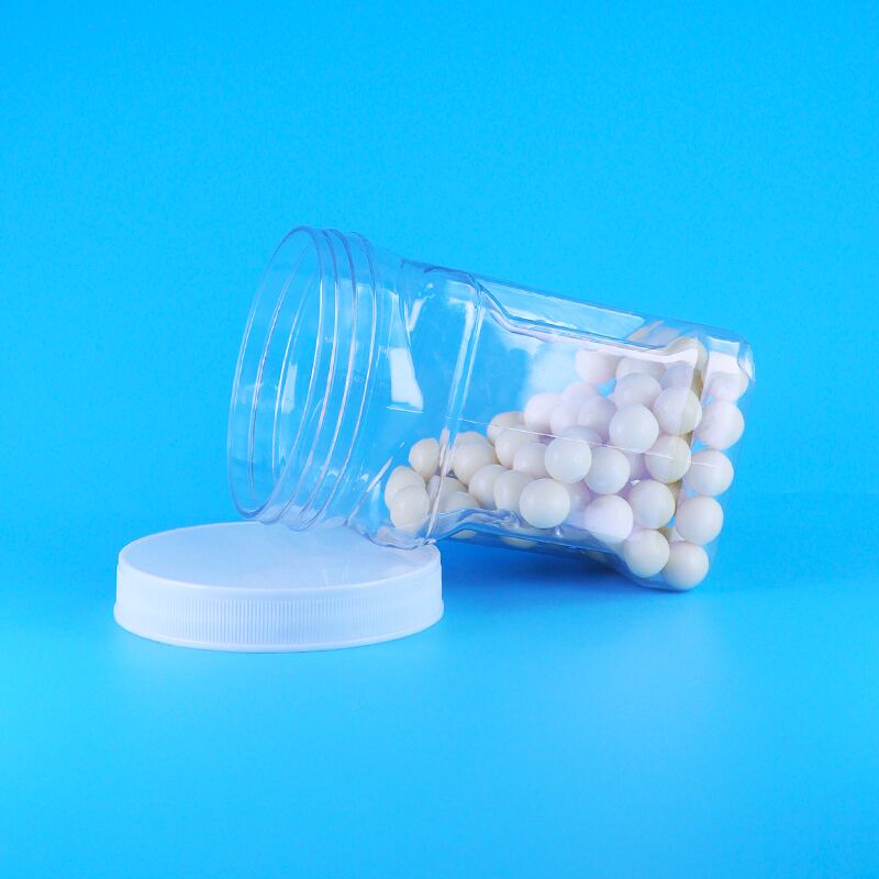 Печенье с начинкой из кунжутной кукурузной муки, ПЭТ-банка с прозрачной пластиковой крышкой с винтом, квадратным захватом, без BPA