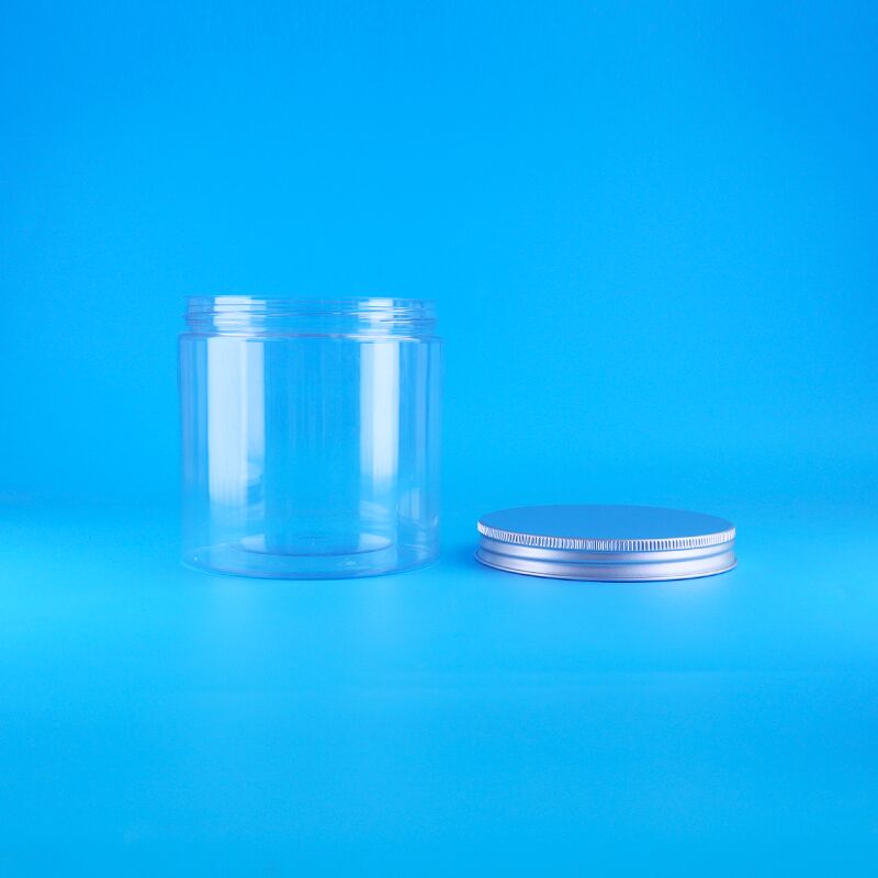 Прозрачная пластиковая банка из ПЭТ с крышкой Easy Open для еды, кофе, конфет, печенья, розового чая