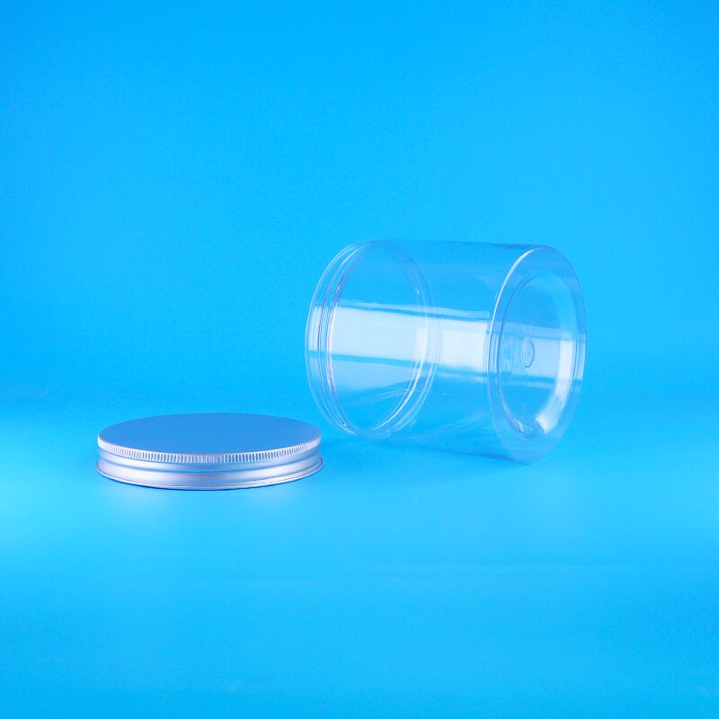 Прозрачная пластиковая банка из ПЭТ с крышкой Easy Open для еды, кофе, конфет, печенья, розового чая