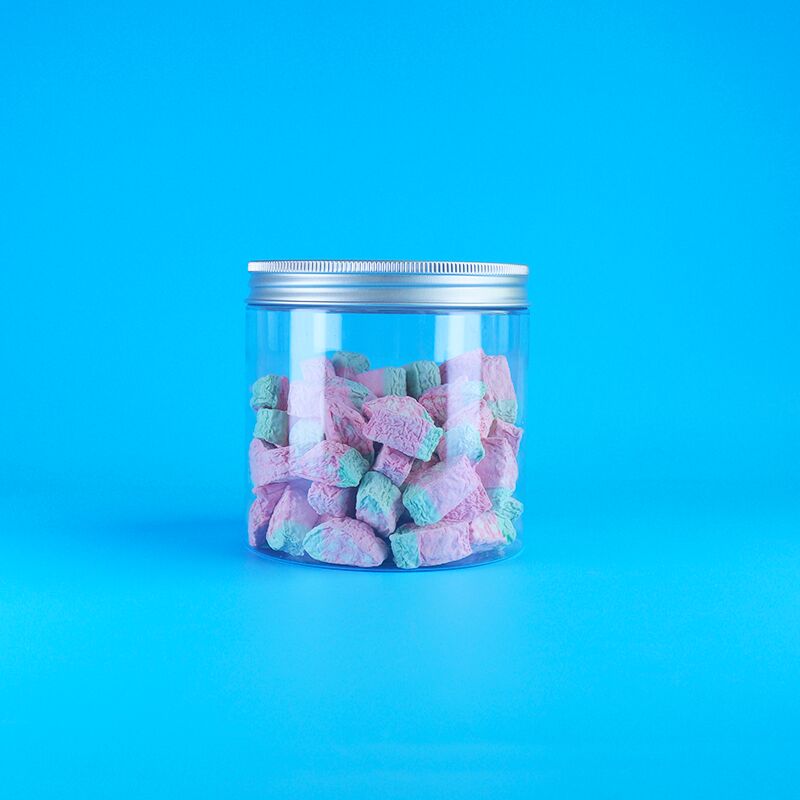 Круглая алюминиевая крышка с легким открыванием для еды, конфет, печенья, жасминового чая, пластиковая прозрачная банка из ПЭТ