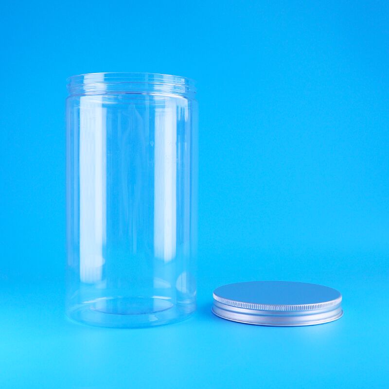 Прозрачные пищевые сушеные фрукты, хрустящий арахис, печенье, медведь, круглые ПЭТ-банки, винтовые крышки