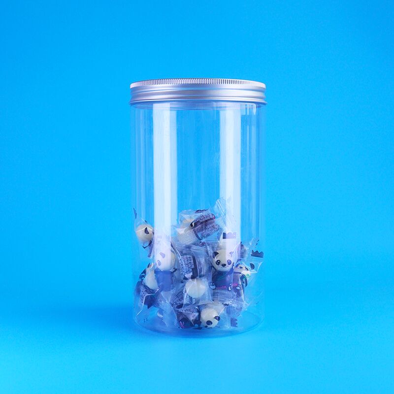 Прозрачные герметичные печенья из проса с клюквой, семенами дыни в скорлупе, круглые ПЭТ-банки с завинчивающимися крышками