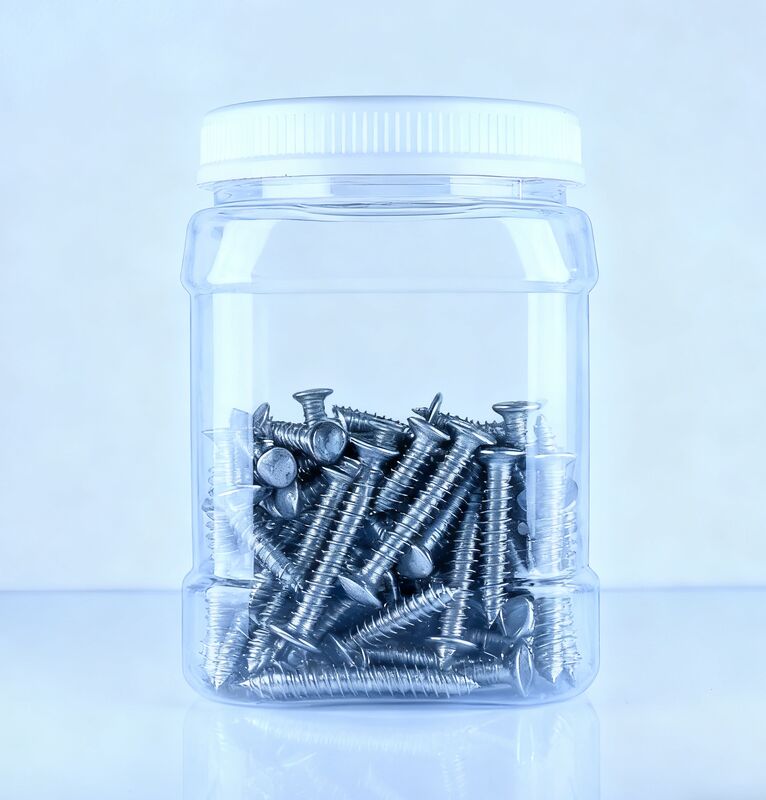 Пищевая качество капуста мандарины китайский каштановый ПЭТ квадратная форма прозрачная белая крышка пластиковая банка