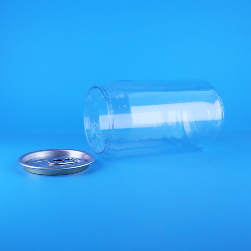 330 мл прозрачная пластиковая банка из ПЭТ с легко открываемой крышкой для кофе, чая, молока и газированных напитков