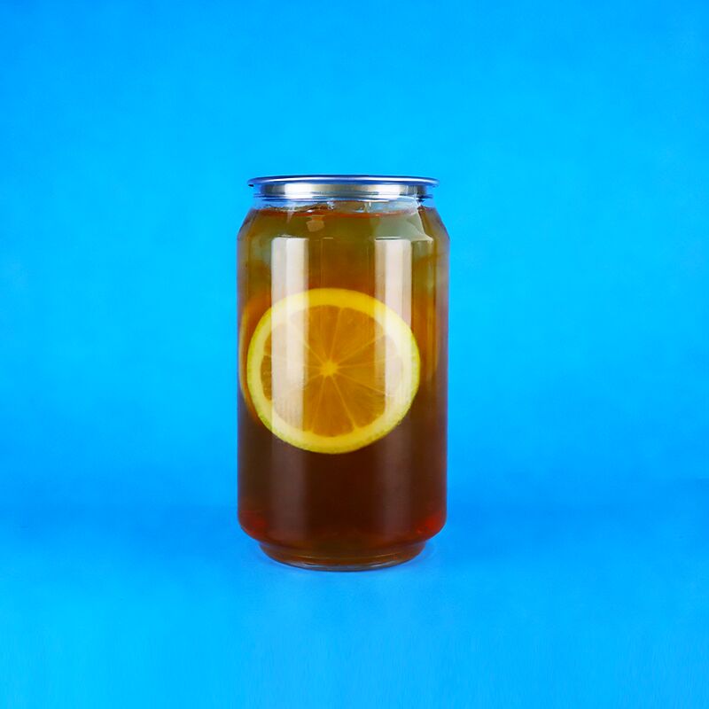 330 мл Простая открытая крышка Прозрачная пищевая PET пластиковая банка для кофейных орехов