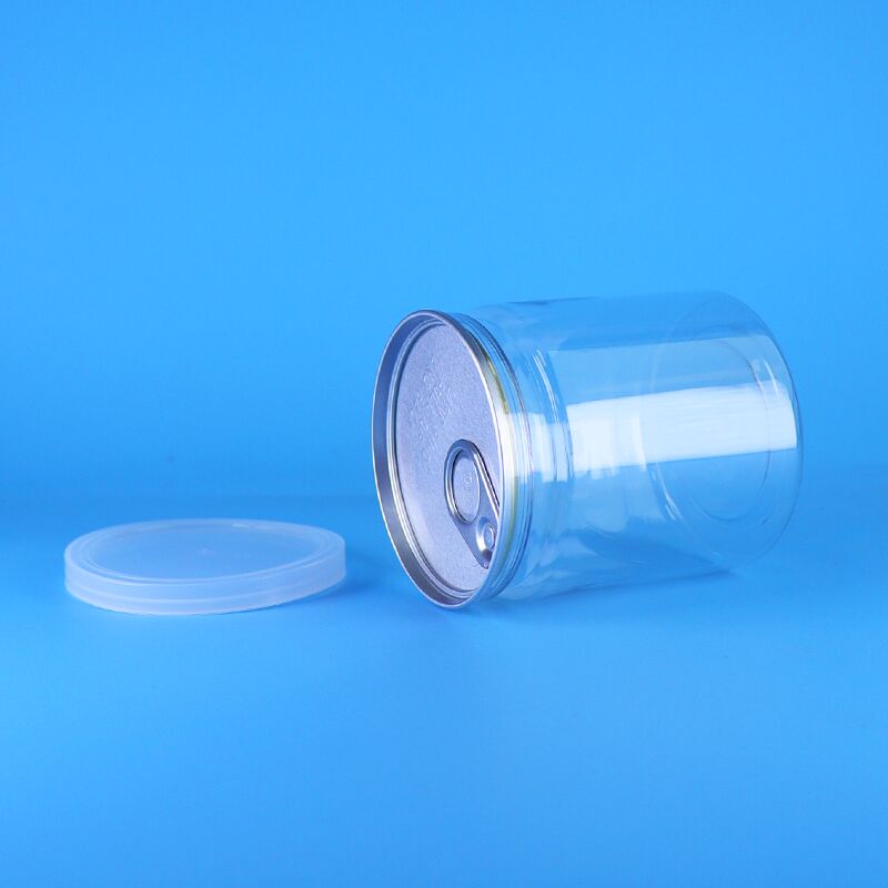 250 мл герметичной PET банки с легко открываемой крышкой для попкорна и картофельного пюре Пластиковая упаковочная банка