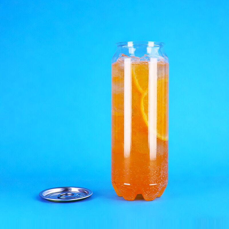 PET пластиковая банка с легко открытой крышкой 500 мл пропускной способности для газированных напитков и алкогольных напитков