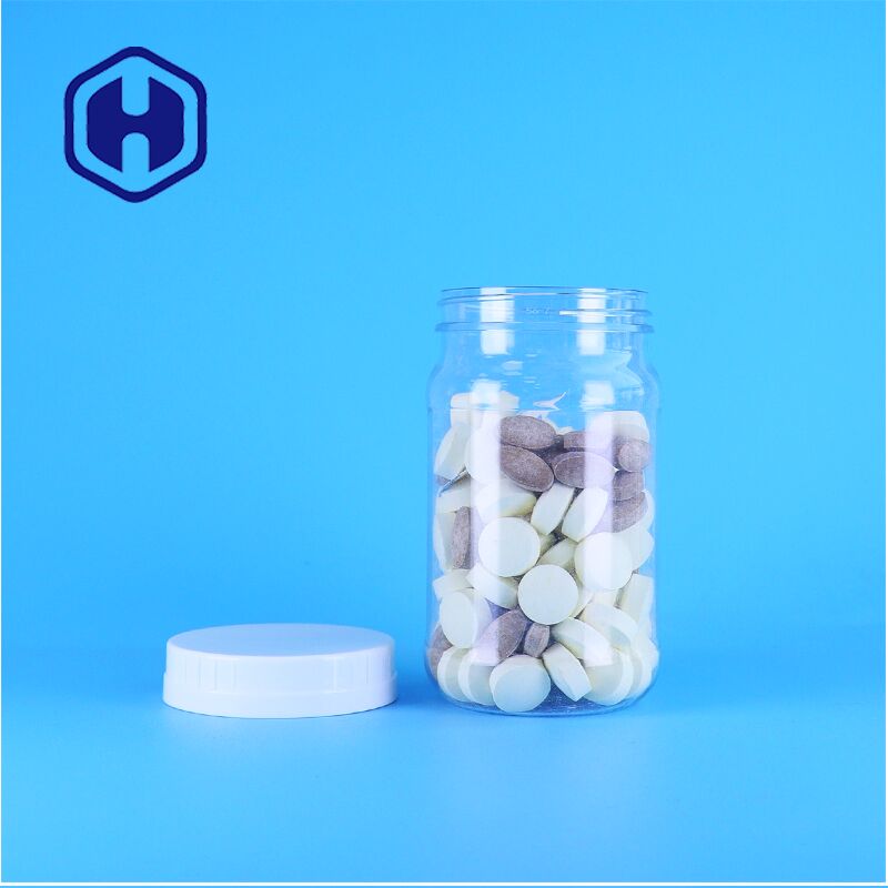 Хранилище высококачественного питания Прозрачная PET банка для соусов закуски сладости безопасные Стильные функциональные