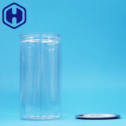 Прозрачная пластиковая банка из ПЭТ для упаковки продуктов питания, конфет, напитков