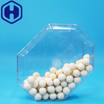 Пустые сушеные фрукты конфеты орехи печенье ПЭТ пластиковая восьмиугольная упаковка коробка пищевой класс