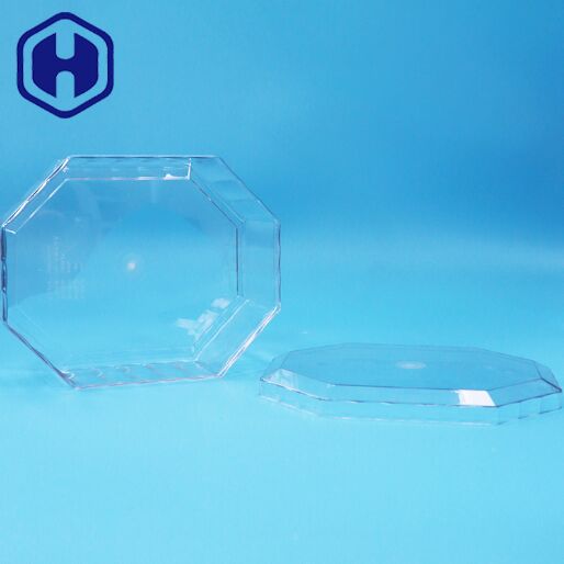 Продовольственный порошок сухофруктовые конфеты шоколадные печенье ПЭТ пластиковая восьмиугольная упаковочная коробка