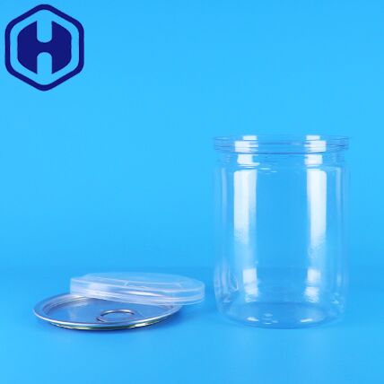 Органический дикий арахис из джунглей, сушеные продукты, пластиковая туба с легким открыванием, прозрачные банки для попкорна из ПЭТ