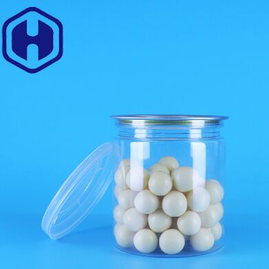 Прозрачность легкая открытая крышка прозрачная круглая закуска сладости ПЭТ пластиковые банки упаковка пищи