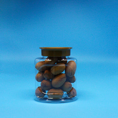 Пустая герметичная прозрачная пластиковая банка из ПЭТ пищевого класса с завинчивающейся крышкой для еды, конфет, печенья, орехов