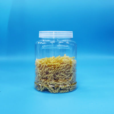 Белая крышка ПЭТ прозрачная банка из пластика для еды