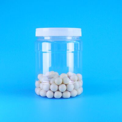 Герметичная прозрачная пластиковая банка из ПЭТ для кофе, конфет, грецких орехов, сэндвичей, печенья, хрустящего арахиса, банок с крышкой