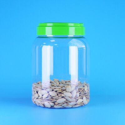 Пищевая продукция Плоская крышка Прозрачный кофе Конфеты Семена лотоса Пищевые продукты для детей ПЭТ Круглые пластиковые банки