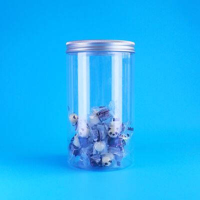 Прозрачные герметичные печенья из проса с клюквой, семенами дыни в скорлупе, круглые ПЭТ-банки с завинчивающимися крышками