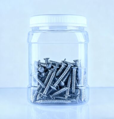 Пищевая качество капуста мандарины китайский каштановый ПЭТ квадратная форма прозрачная белая крышка пластиковая банка