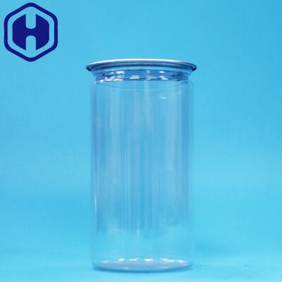 Прозрачная пластиковая банка из ПЭТ для упаковки продуктов питания, конфет, напитков