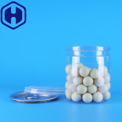 Прозрачность легкая открытая крышка прозрачная круглая закуска сладости ПЭТ пластиковые банки упаковка пищи